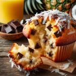 muffin senza glutine al cocco e cioccolato per una colazione golosa e tropicale