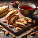 biscotti senza glutine alla farina di mandorle e marmellata per tea time dolce