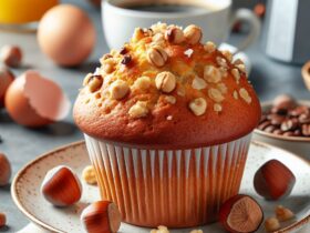muffin senza glutine alla nocciola e caffè per colazioni ricche