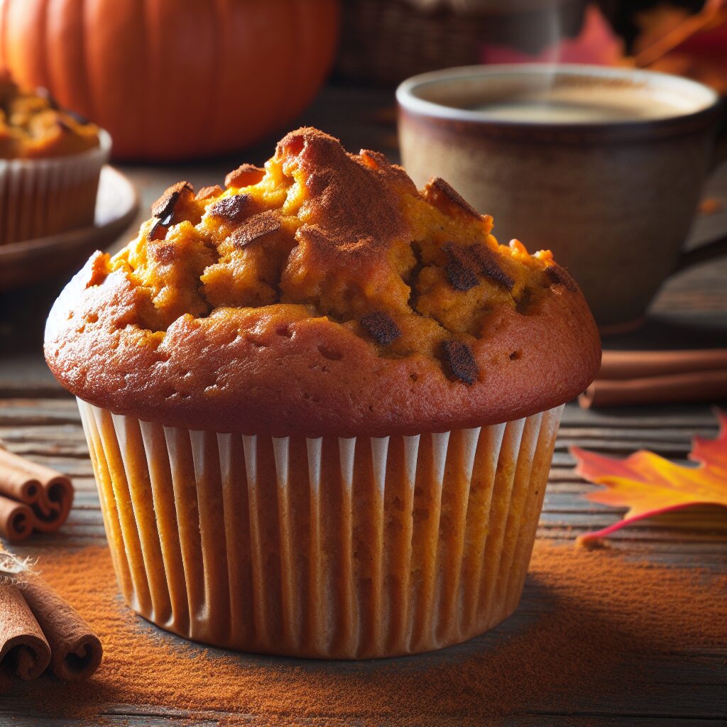 muffin senza glutine alla zucca e cannella per colazioni autunnali