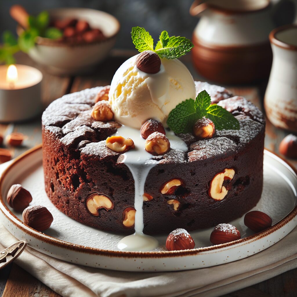 torta senza glutine al cioccolato e nocciole per un dessert ricco e nutriente