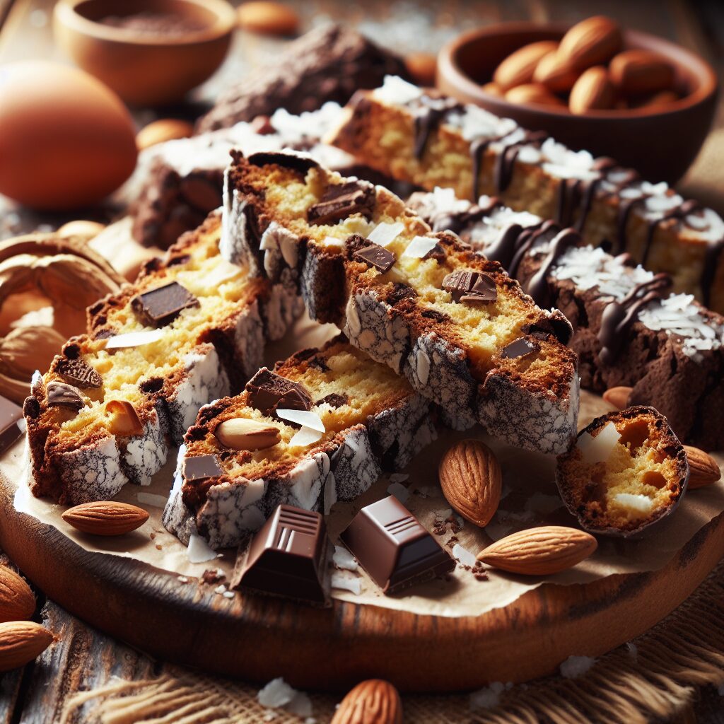 biscotti senza glutine al cioccolato e cocco per snack golosi