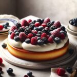 torta senza glutine ai frutti di bosco e crema di ricotta per dessert leggeri