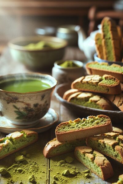 biscotti senza glutine al tè matcha per merende originali