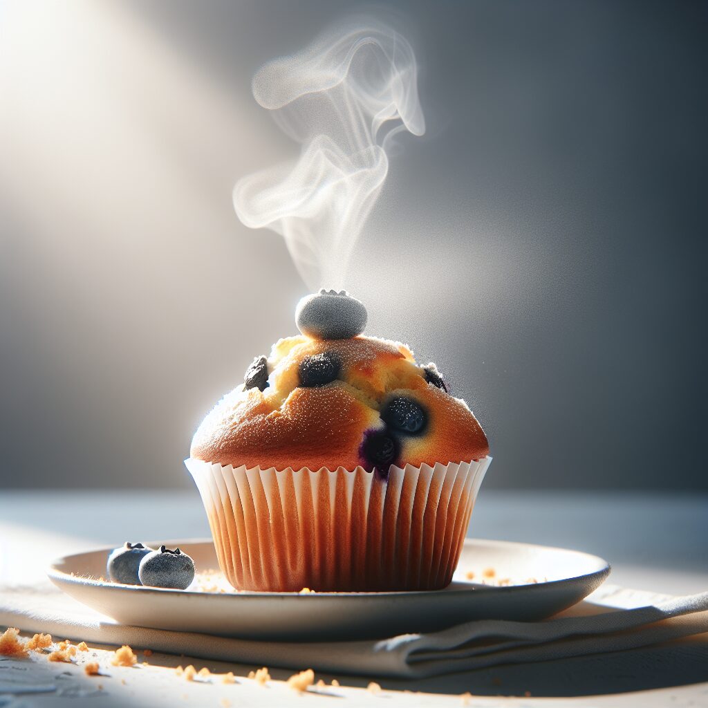 muffin senza glutine ai mirtilli e vaniglia per colazioni dolci