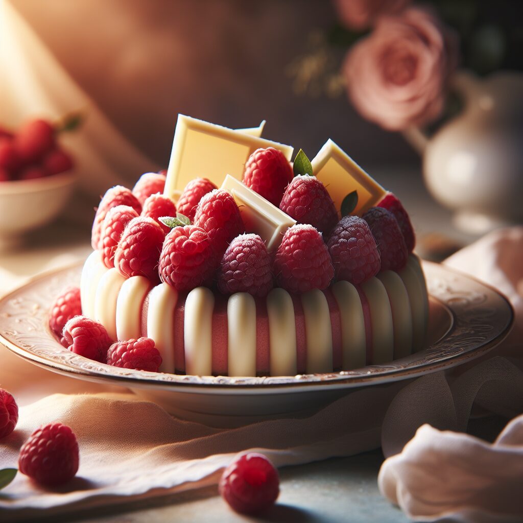 torta senza glutine ai lamponi e cioccolato bianco per dolci romantici