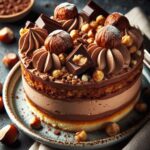 torta senza glutine alla crema di nocciola e cioccolato per dessert indulgenti