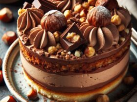 torta senza glutine alla crema di nocciola e cioccolato per dessert indulgenti