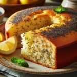 torta senza glutine al limone e semi di papavero per dolci leggeri