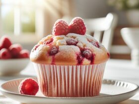 muffin senza glutine ai lamponi e yogurt per una colazione leggera e fresca