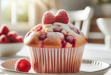 muffin senza glutine ai lamponi e yogurt per una colazione leggera e fresca