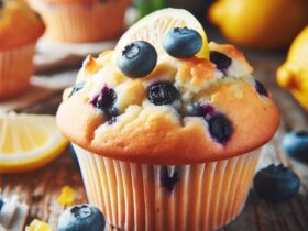 muffin senza glutine al limone e mirtilli per colazioni fresche