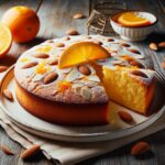 torta senza glutine alle mandorle e arancia per dolci mediterranei