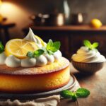 torta senza glutine al limone e crema al mascarpone per dessert freschi