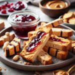 biscotti senza glutine al burro di arachidi e marmellata per snack dolci e salati