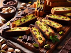 biscotti senza glutine al pistacchio e cioccolato fondente per snack lussuosi