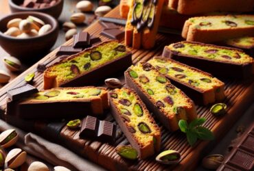 biscotti senza glutine al pistacchio e cioccolato fondente per snack lussuosi