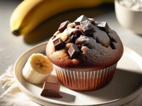 muffin senza glutine al cioccolato e banana per colazioni golose