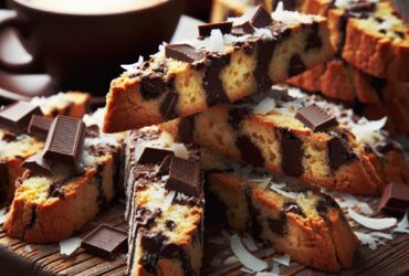 biscotti senza glutine al cioccolato e cocco per uno snack goloso e tropicale