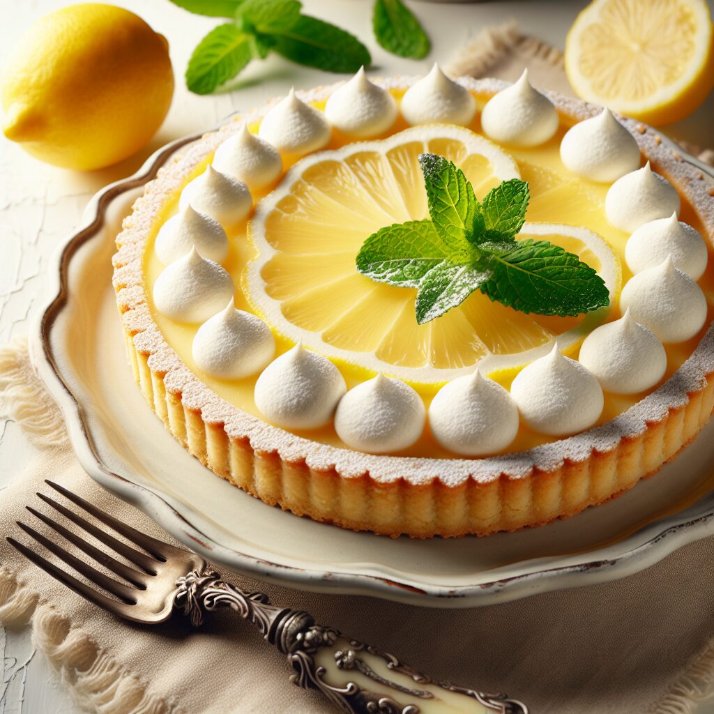 torta senza glutine alla crema di limone per dolci raffinati