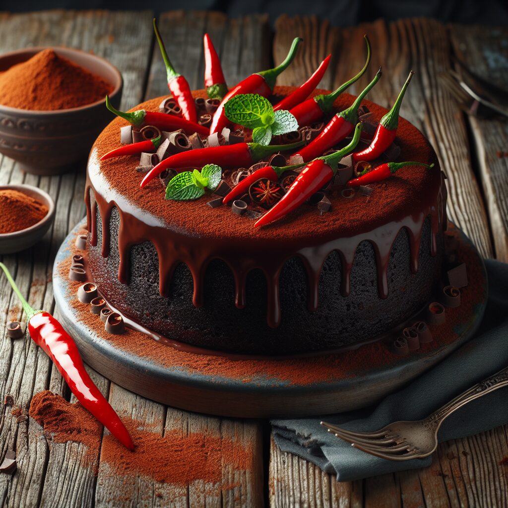 torta senza glutine al cioccolato e peperoncino per dessert audaci