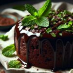 torta senza glutine al cioccolato e menta per un dessert fresco e goloso