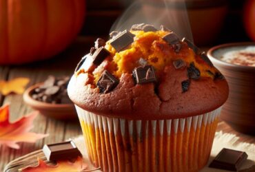 muffin senza glutine alla zucca e cioccolato per colazioni autunnali golose
