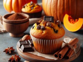 muffin senza glutine alla zucca e cioccolato per colazioni autunnali