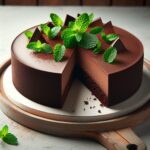 torta senza glutine al cioccolato e menta per un dessert fresco e avvolgente