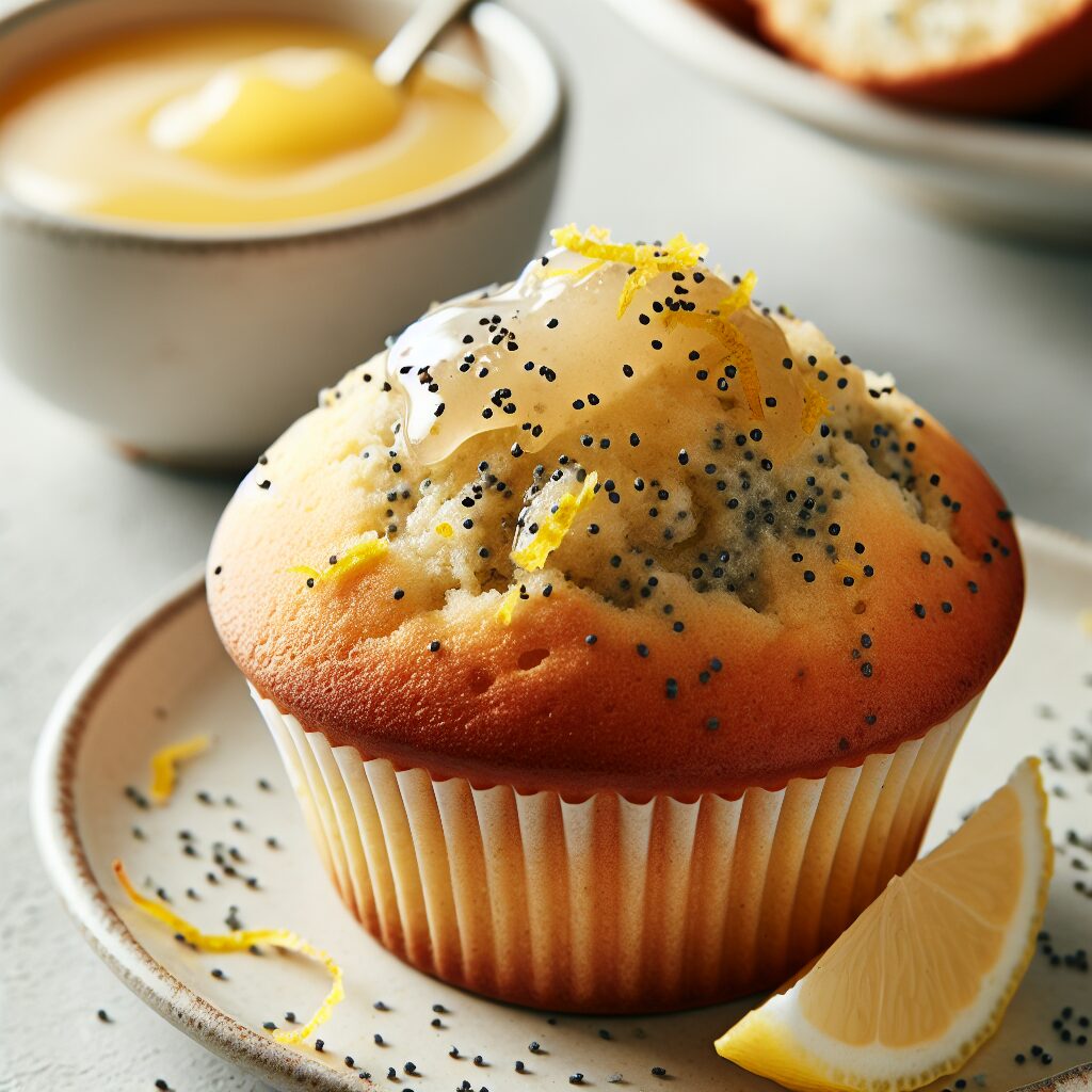 muffin senza glutine al limone e semi di papavero per colazioni leggere e gustose