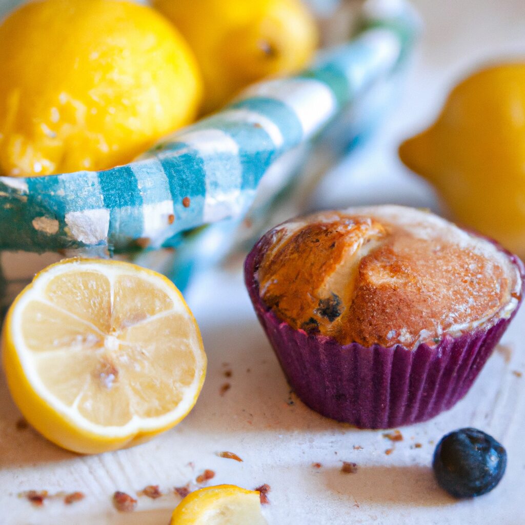 muffin senza glutine ai mirtilli e limone per una colazione dolce e rinfrescante