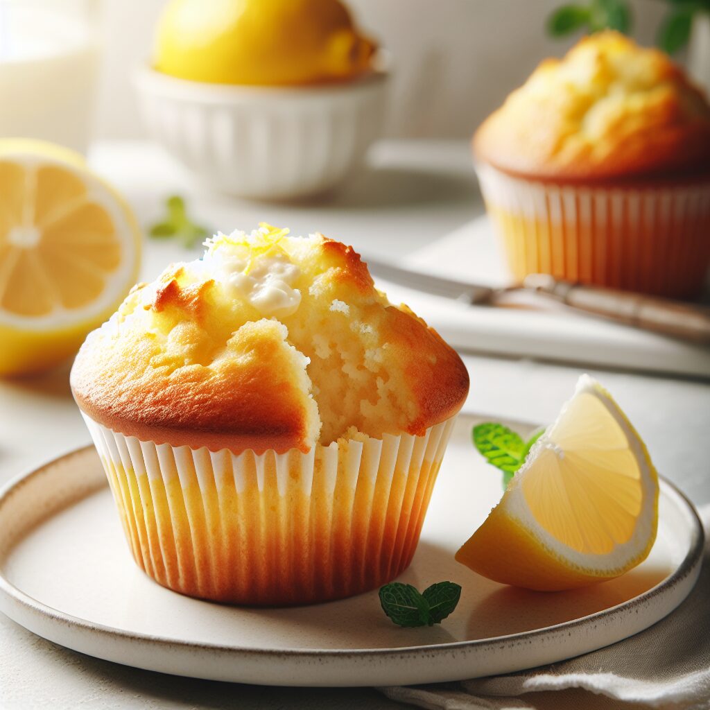 muffin senza glutine al limone e ricotta per colazioni leggere e cremose