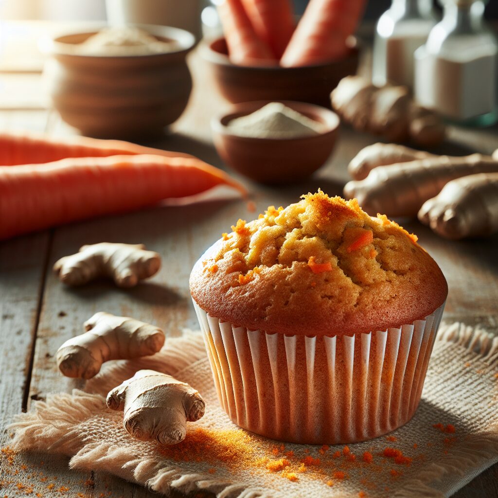 muffin senza glutine alla carota e zenzero per colazioni speziate