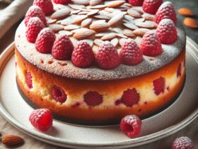 torta senza glutine ai lamponi e crema di mandorle per dolci raffinati