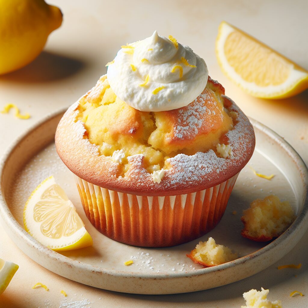 muffin senza glutine al limone e ricotta per colazioni leggere e cremose