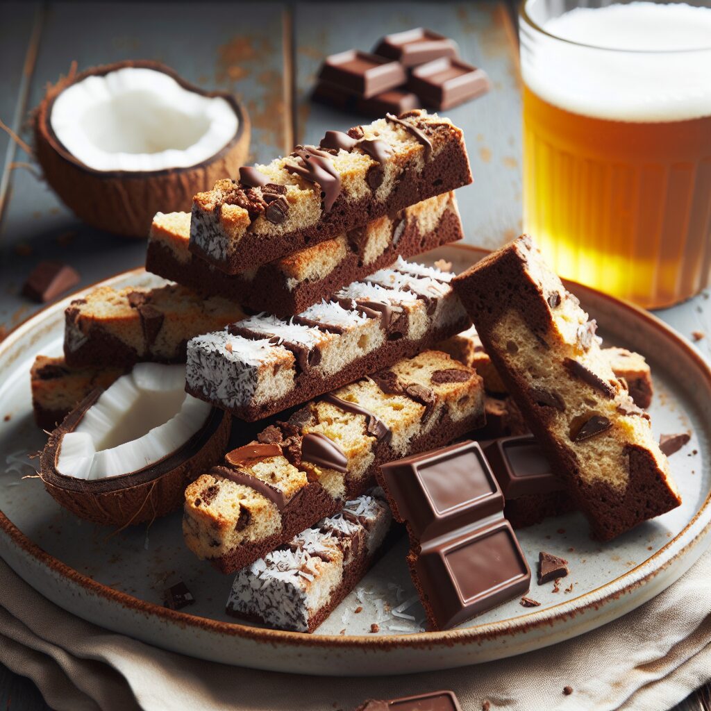 biscotti senza glutine al cioccolato e cocco per merende golose