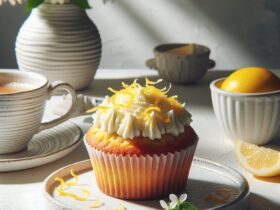 muffin senza glutine al limone e ricotta per una colazione fresca e cremosa