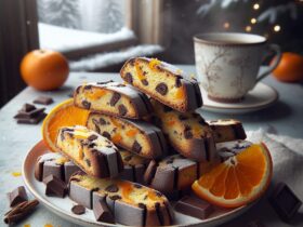 biscotti senza glutine al cioccolato e mandarino per snack invernali