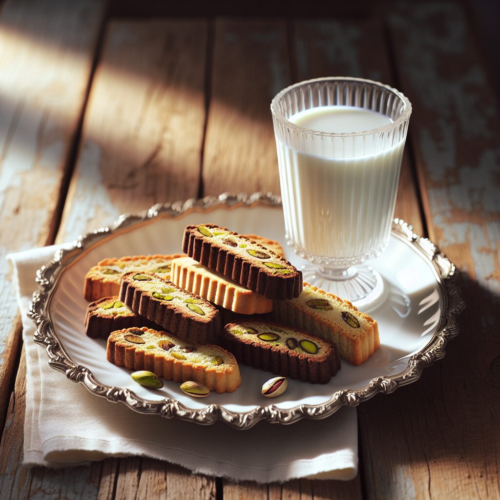 biscotti senza glutine alla vaniglia e pistacchio per merende lussuose