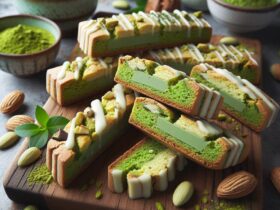 biscotti senza glutine al tè verde matcha e cioccolato bianco per merende originali