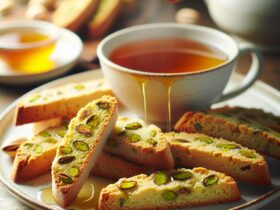 biscotti senza glutine al pistacchio e miele per uno snack dolce e aromatico