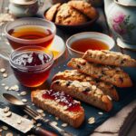 biscotti senza glutine alla farina di avena e marmellata per tea time dolce