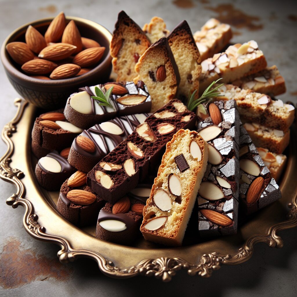 biscotti senza glutine alla mandorla e cioccolato per snack raffinati