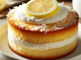 torta senza glutine al limone e crema di cocco per un dessert fresco e tropicale