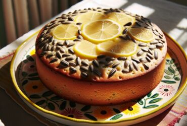 torta senza glutine al limone e semi di girasole per un dessert estivo e nutriente