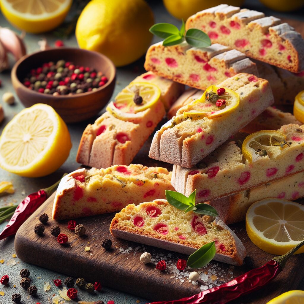 biscotti senza glutine al limone e pepe rosa per snack speziati