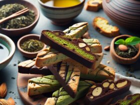 biscotti senza glutine al tè verde e cioccolato per snack originali
