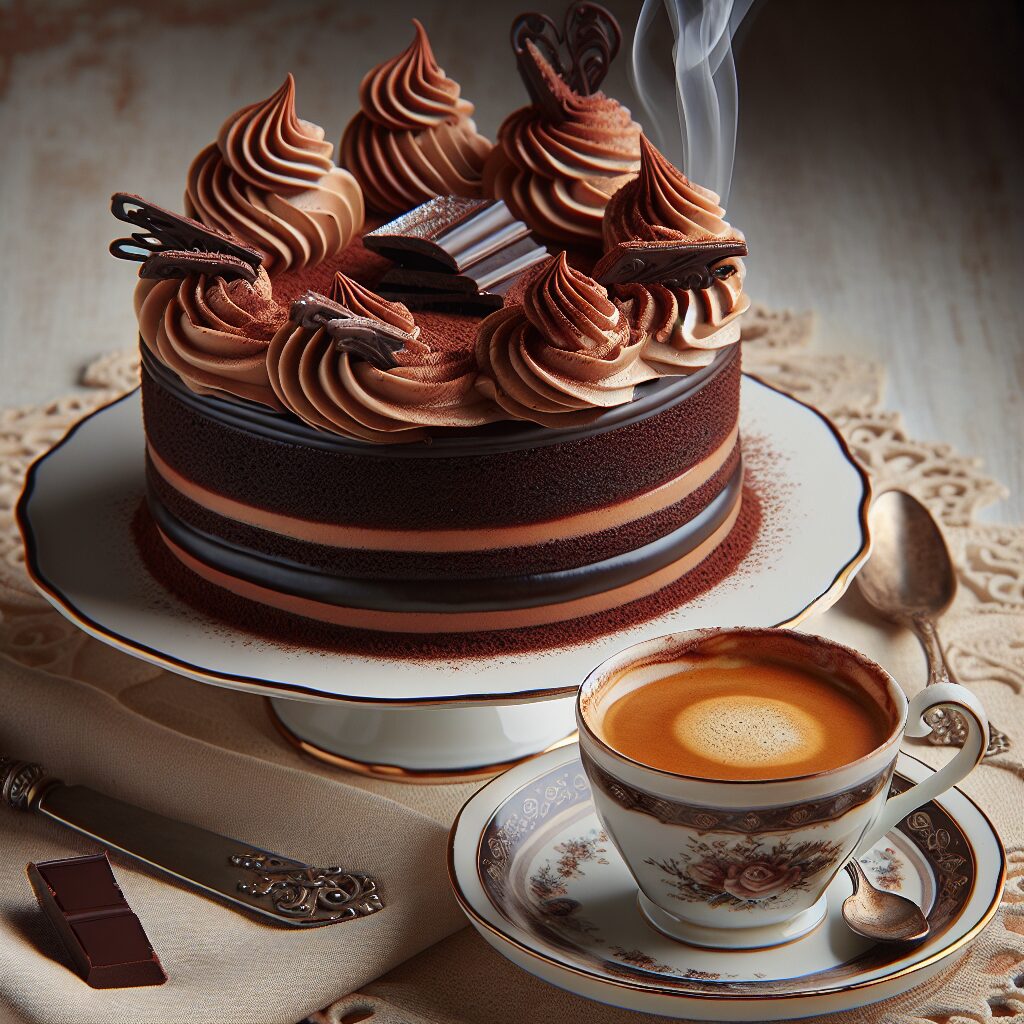 torta senza glutine al cioccolato e caffè per amanti dell'espresso