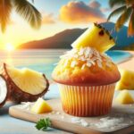 muffin senza glutine al cocco e ananas per colazioni tropicali