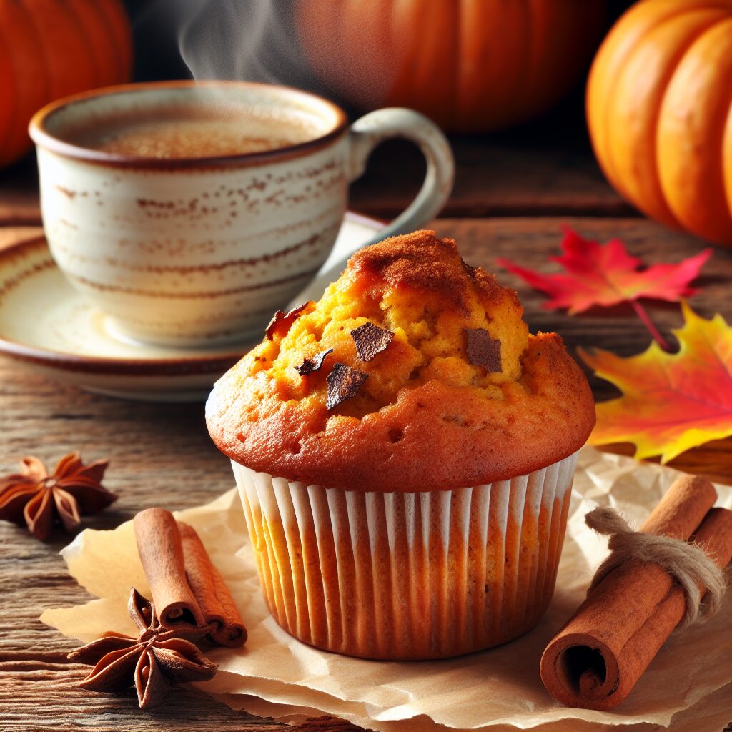 muffin senza glutine alla zucca e cannella per colazioni autunnali